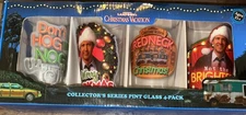 National Lampoon's Christmas Vacation Collector's Series Pint Glass 4-Pack NIB