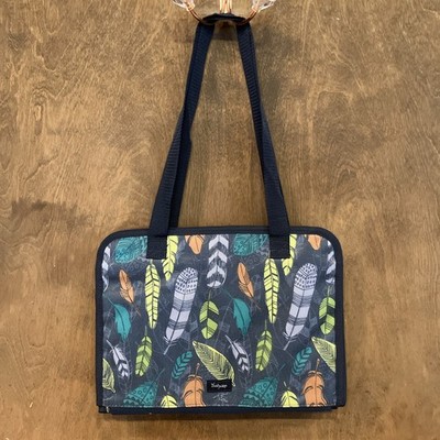 Thirty One Get Creative Caddy Falling Feathers Craft Bin Storage Organizer Carry