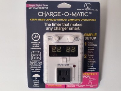 Charge-O-Matic - The Timer That Makes Any Charger Smart. Power on for up to 9...