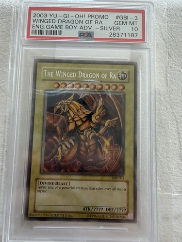 Yu-Gi-Oh! The Winged Dragon of Ra GBI-003 Secret Rare Card PSA 10