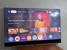 Sky Glass  2- 55 Inch White 4K UHD Quantum Dot Screen. Dolby Vision-No Stand - 