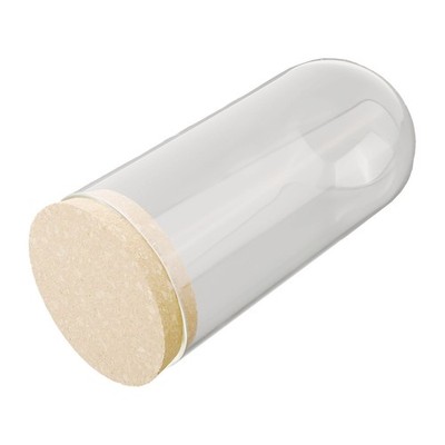Clear Glass Cover Dry Flower Plants Display Container With Wooden Cork Tray