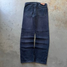 Vintage 90  s Levi  s 501 Classic Dark Wash Blue Jeans Size 33x31.5 Made in USA