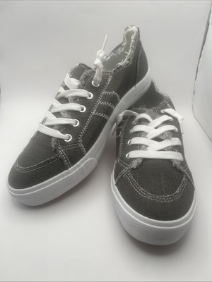 OBTAOM WOMEN'S CANVA GRAY TENNIS SIZE 8