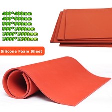 Foglio di gomma silicone schiuma rossa spugna piastra alta temperatura tappetino flessibile pad