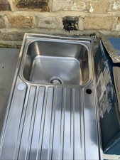 Franke Ascona Polished Stainless steel 1 Bowl Sink & drainer 510mm x 860mm