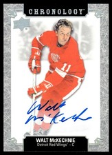 2018-19 Upper Deck Chronology Franchise History Autos Walt McKechnie Auto