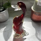 Vtg Murano Art Glass Swan Duck Goose Figurine