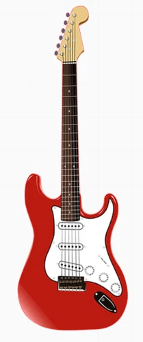 Guitar Music Self Adhesive Sticker