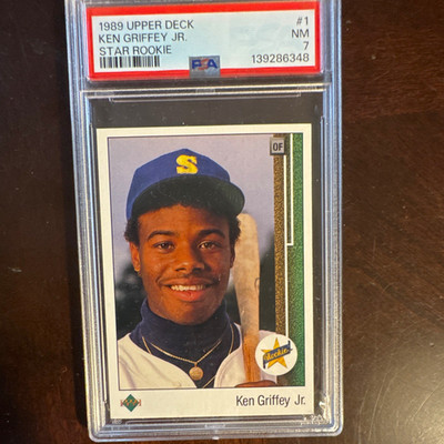 Upper Deck 1989 Ken Griffey Jr. Star Rookie RC #1 Seattle Mariners PSA 7