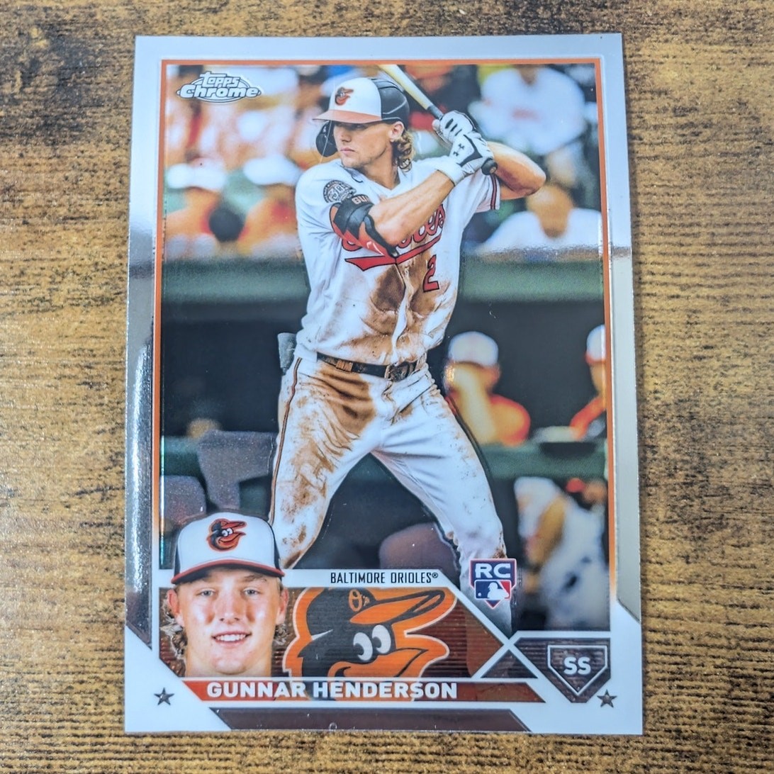 2023 Topps Chrome Gunnar Henderson RC #2 Baltimore Orioles Rookie Baseball Card
