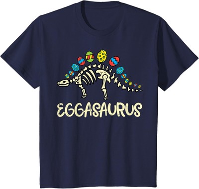 Eggasaurus Happy Easter Day Stegosaurus Dinosaur Unisex T-Shirt