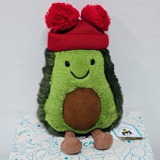 Jellycat Amuseable Bobble Avocado Retired With Tags Jellycat Hat