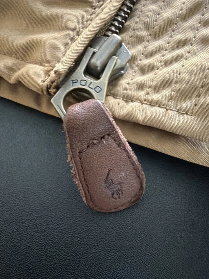 Abrigo Polo Ralph Lauren Caqui Beige Tostado Abrigo Pesado. Caballo azul / interior XL Foto 4 de 4