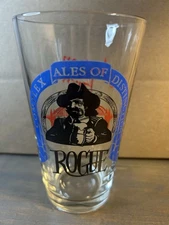 Rogue Brewery Complex Ales of Distinction Glass. Two(2).W/Assorted Beer Coasters