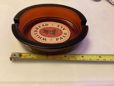 Vintage 1950’s/60’s Whitbread Pale Ale Amber glass Ashtray