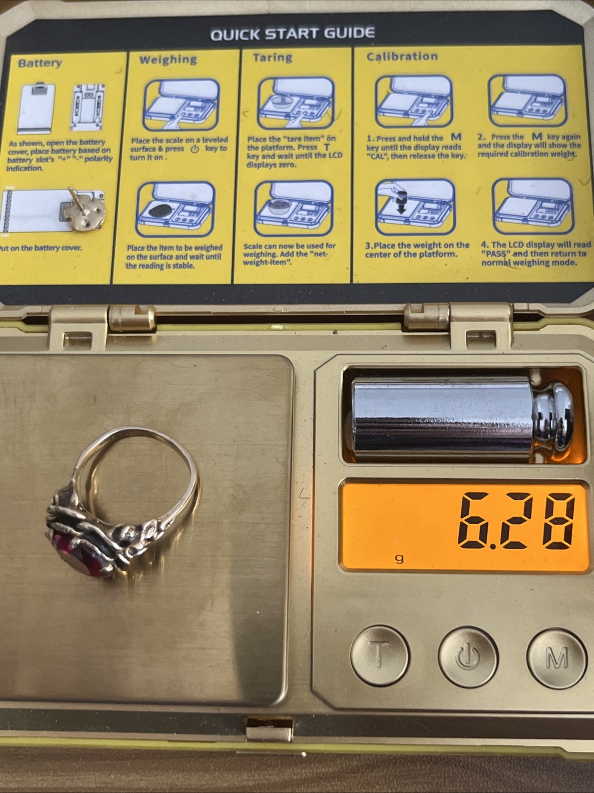 Antique Natural Ruby Rose Ring - image 14