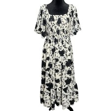 Mittoshop Victoria Flower print midi Dress NWT $98.99 Size Medium