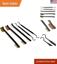 5-Pack Double-Ended Gun Cleaning Brushes 7" Inch - Include Brass Steel Nylon...