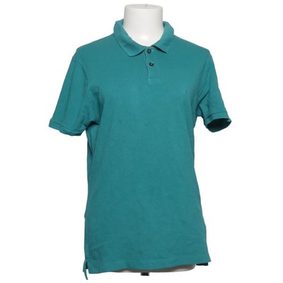 Calvin Klein, Poloshirt, Größe: L, KMP058, Türkis, Baumwolle, Damen #vlF