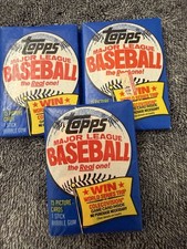(3) 1983 Topps Baseball Wax Packs Gwynn Boggs Sandberg Rookie