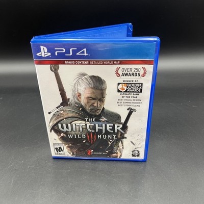 The Witcher 3 Wild Hunt (Sony PlayStation PS4, 2016) With Bonus Map, Tested