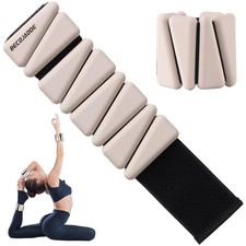 BECOJADDE Ankle Weights Set of 2 1 lb/2 lb/3 lb Each Adjustable Wrist for Women