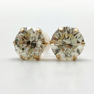 Jewelry Pierced Earring Natural Diamond 1.505ct Gold 5523926