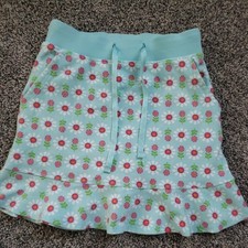 Girls OSH KOSH Size 5 Turquoise/Daisy Print skort with pockets