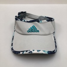 Adidas Hat Visor Adjustable Unisex One Size Gray Adizero ClimaCool Sports Logo