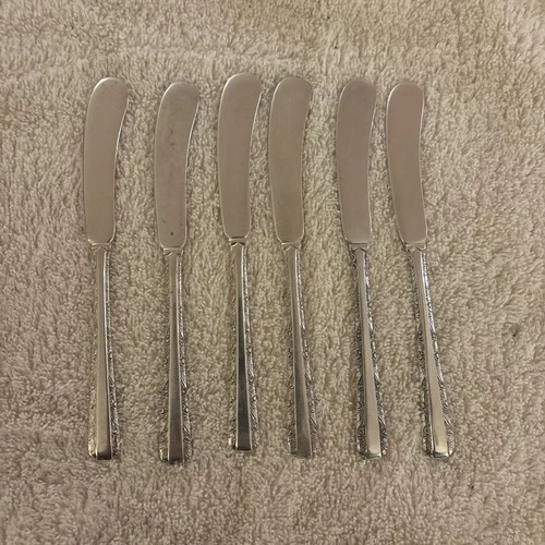 Towle Candlelight Sterling Silver Butter Spreaders Knives Solid Silver 6 Total