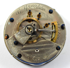 Vintage Elgin Grade 103 G.M Wheeler 18s 15J Hunting Pocket Watch Movement lot.qb