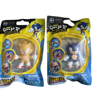 Heroes of Goo Jit Zu Sonic Minis Super Sonic & Sonic 2-Pack NEW Collectible
