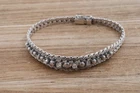 750/18ct Gold 19.8 Grams Brilliant Bracelet 0.30 Ct 18.5cm Long NP5300