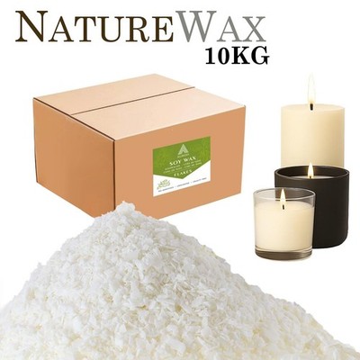 10 KG 100 % reines Sojawachs/Soja Kerzenherstellung Wachs natürliche Flocken sauber brennen UK