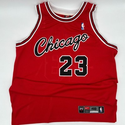 Vintage Nike Michael Jordan #23 Sz 48 XL Jersey Chicago Bulls Red