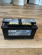 EXIDE EA1000 Ultra High performance Carbon boost Car Van Battery 12V 100AH 900A
