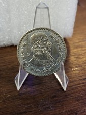 1961 Mo Mexico Silver 1 Peso 10% Silver