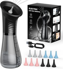 Ear Wax Removal, Electric Ear Cleaner with LED Display Dual Tank with 12 Tips