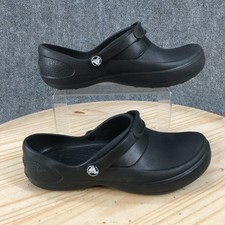 Crocs Shoes Womens 8 Mercy Work Clog Casual Comfort Black Rubber Slip On
