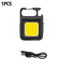 Mini Torcia COB Super Luminosa Con Portachiavi, Lampada Ricaricabile per Campegg