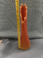 L.E. Smith Bittersweet Swung Vase 8 panel 13.5