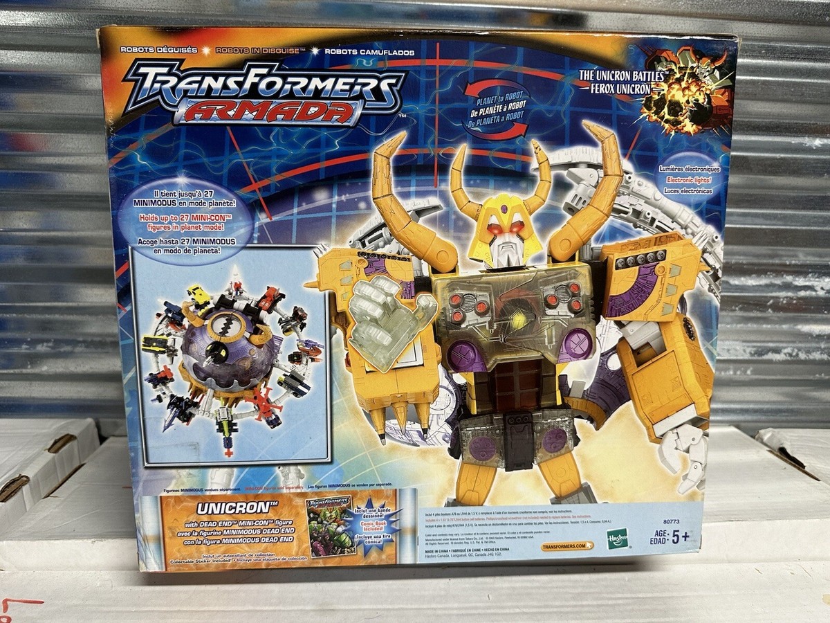 Transformers Armada Unicron With Dead End Mini-Con MISB 2003 Transformers Armada Unicron With Dead End Mini-Con MISB 2003