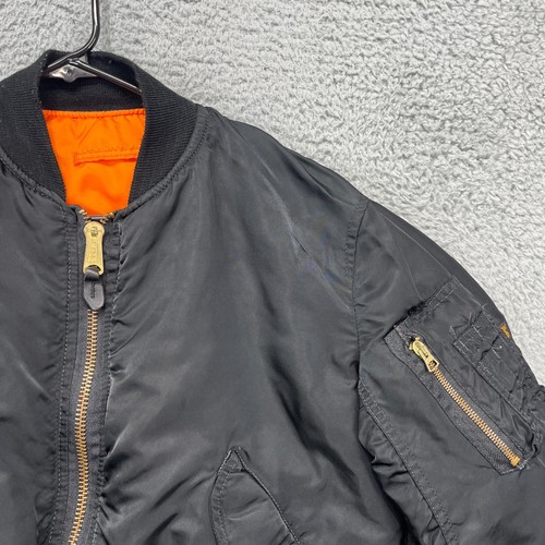 Vintage US Air Force Reversible Flyers Flight Jacket Mens S Bomber Military MA-1 - Picture 7 of 16