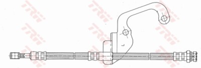 TRW PHD628 Bremsschlauch for HYUNDAI