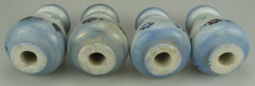 Lot of 4 Porcelain Ceramic Bed Post Finials Floral Design Home Decor LR3 - Picture 4 of 4