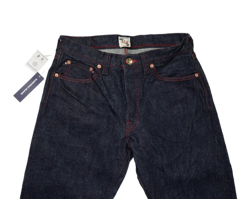 "Yukimura" 21 oz Vaqueros rectos ajustados con ribete Samurai $445 S710XX21 oz-SY 30 - Imagen 3 de 9