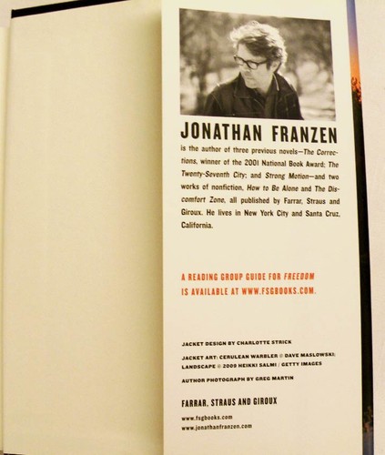 Hardcover Book: Freedom: A Novel (Oprah's Book Club) by Jonathan Franzen - Picture 4 of 4
