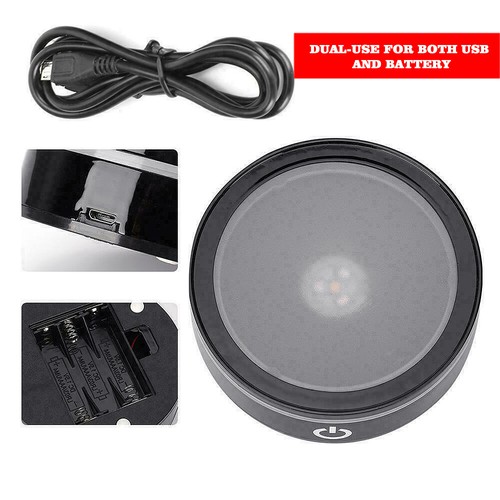LED Light Base with Sensitive Round Stand Display for 3D Crystal Glass - Picture 3 of 10