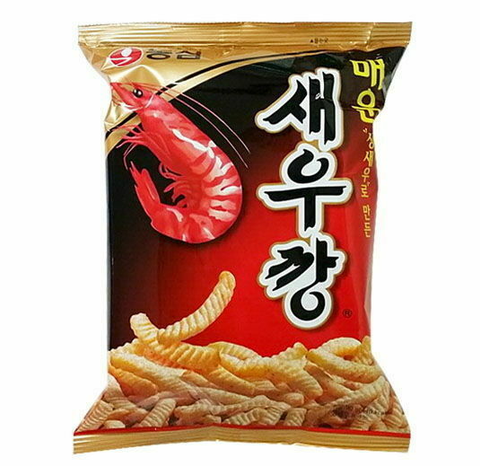 12ea Nongshim 90g Hot Spicy Shrimp Flavor Stick Cracker Korean Snack